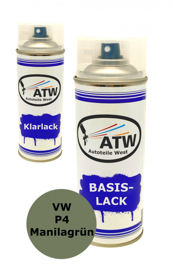 Autolack für VW P4 Manilagrün+400ml Klarlack Set